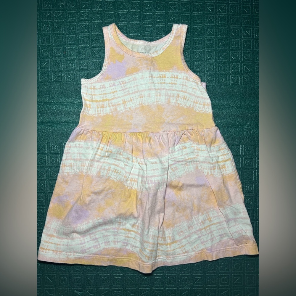 5 For $30 Carter's Yellow and Purple Tie-Dye Casual Dress